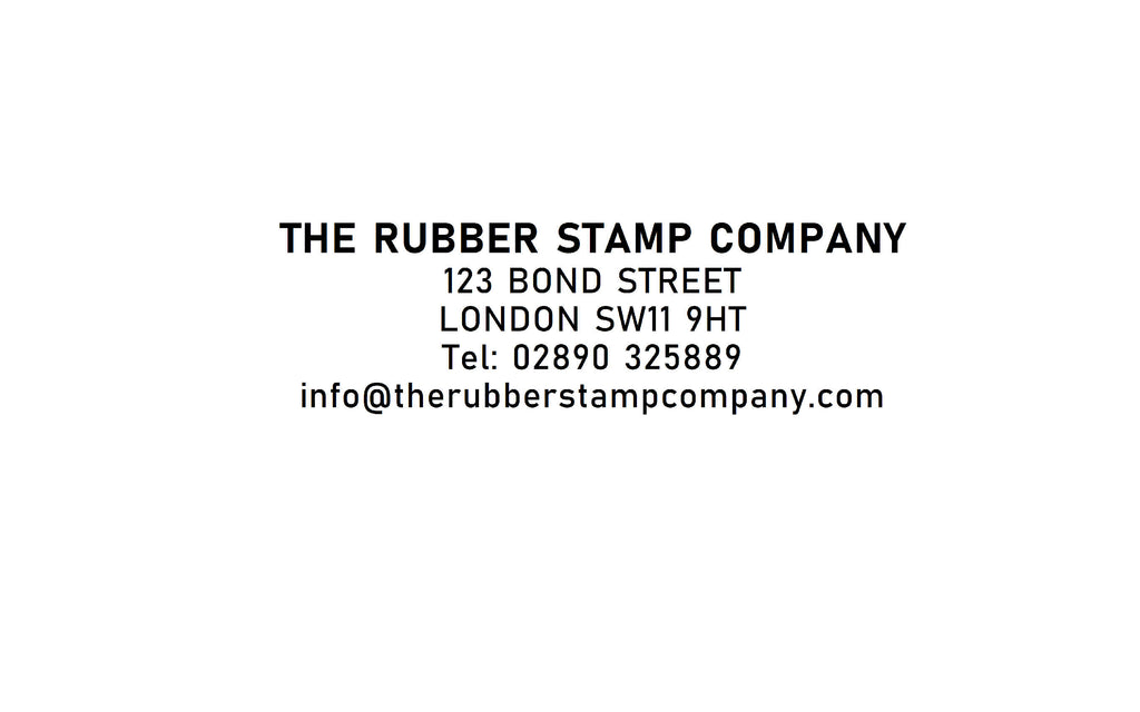 COMPANY STAMP The Rubber Stamp Company