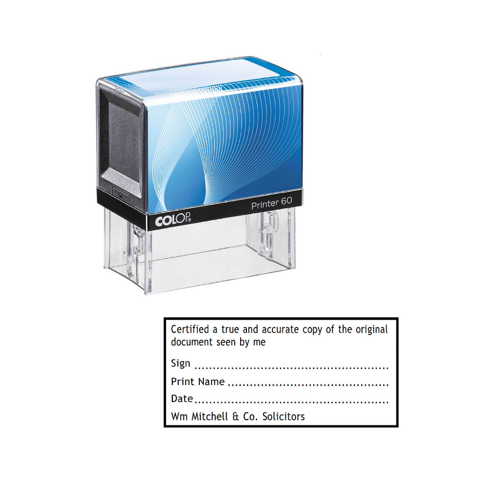 CERTIFICATION STAMP The Rubber Stamp Company